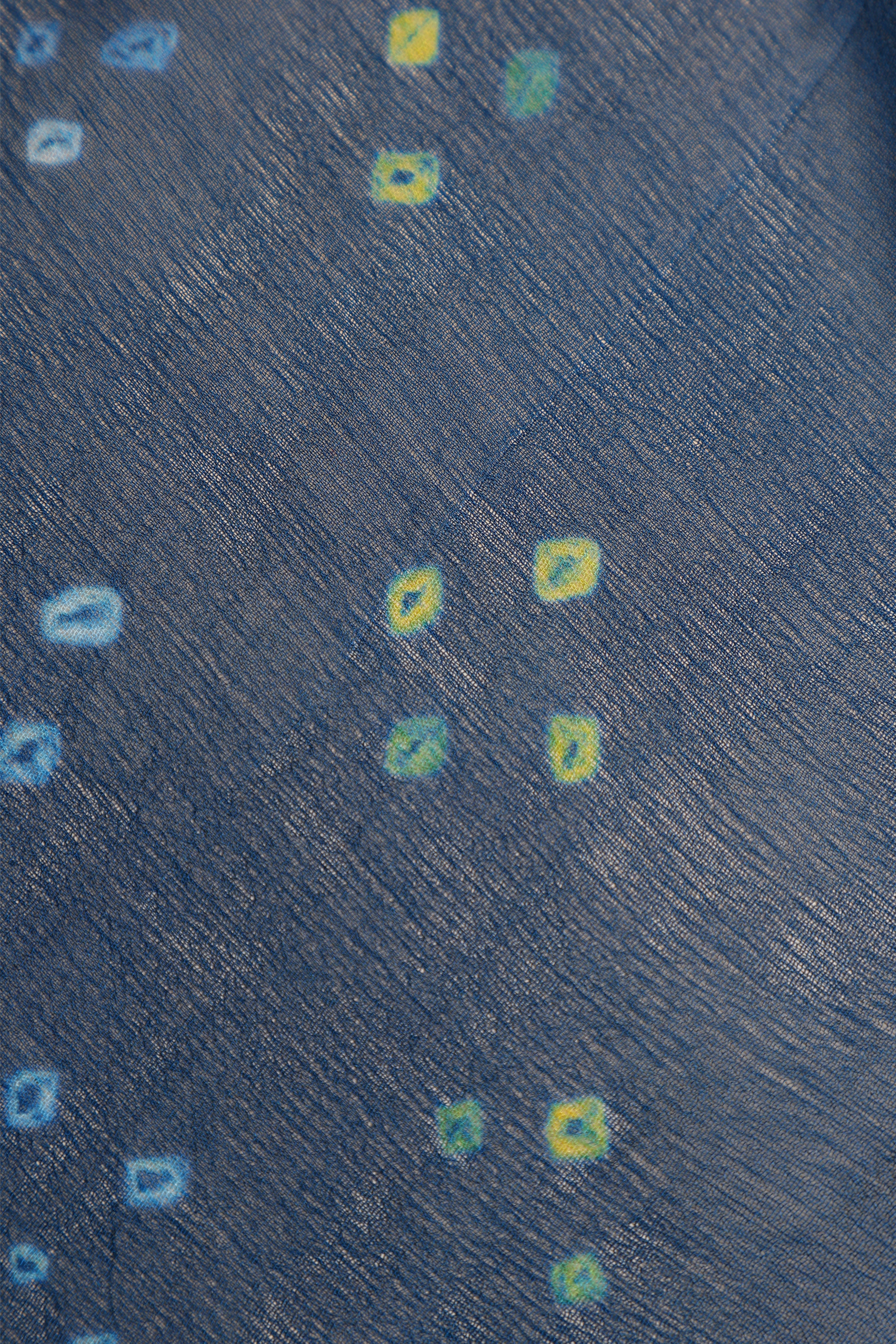 Pure Banarasi Georgette Khaddi Minakari Work Bandhej Saree - Royal Blue