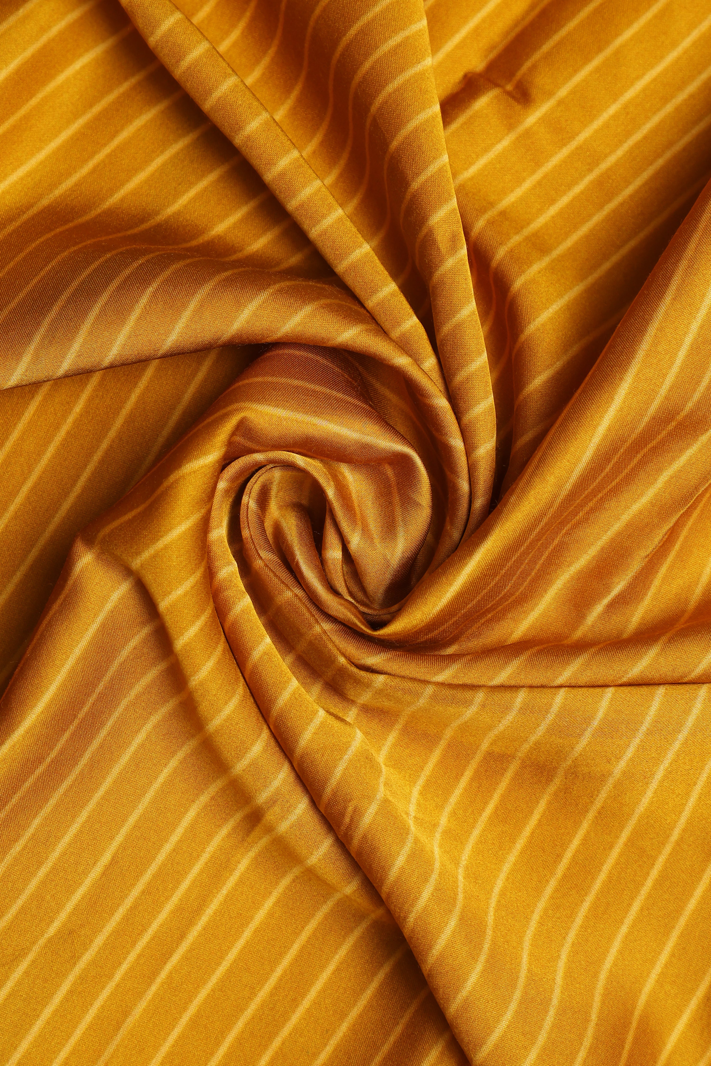 Silk Satin Body Organza Pallu Half And Half Saree - Mustard Brown