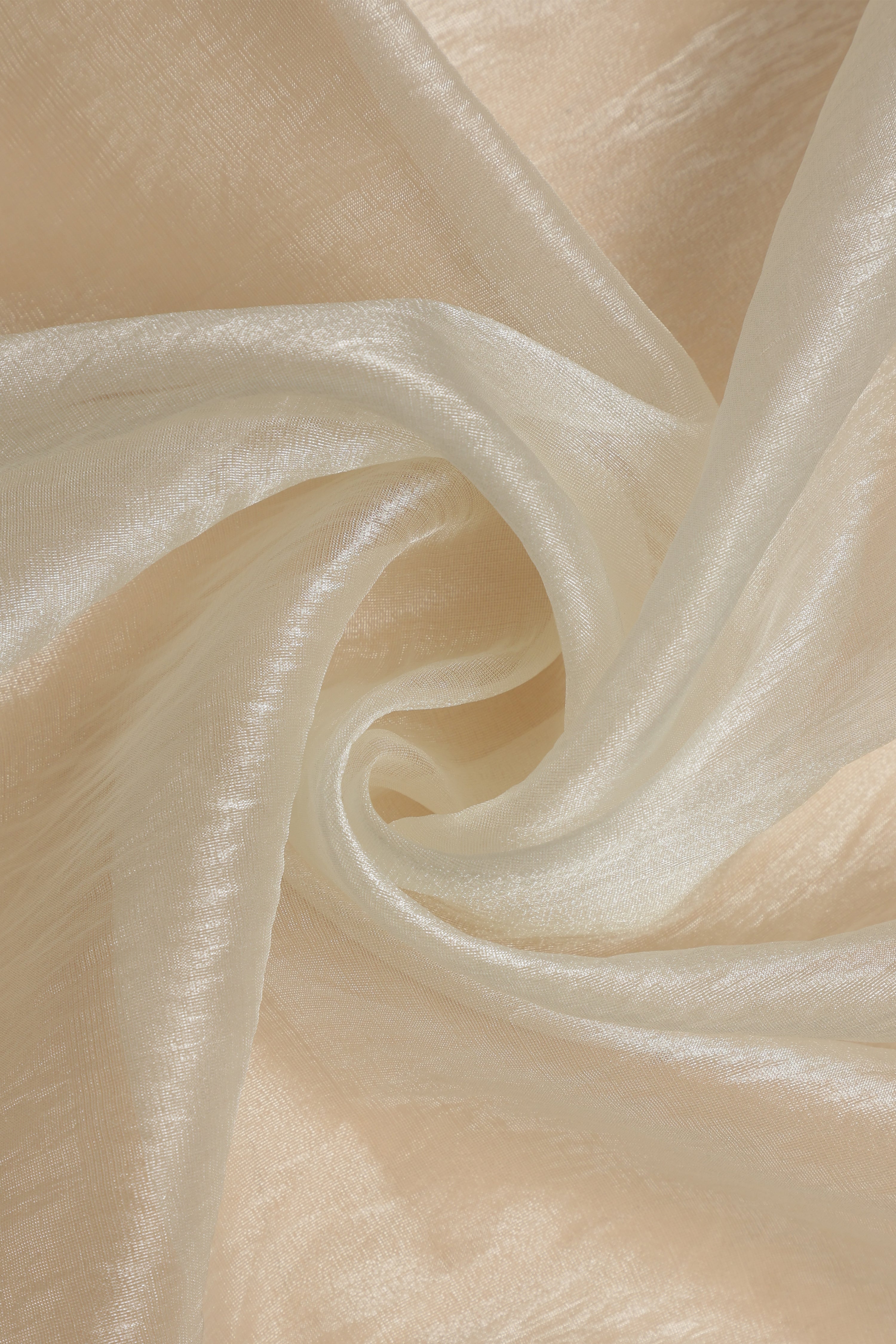 Banarasi tissue silk cut work saree - Ivory white