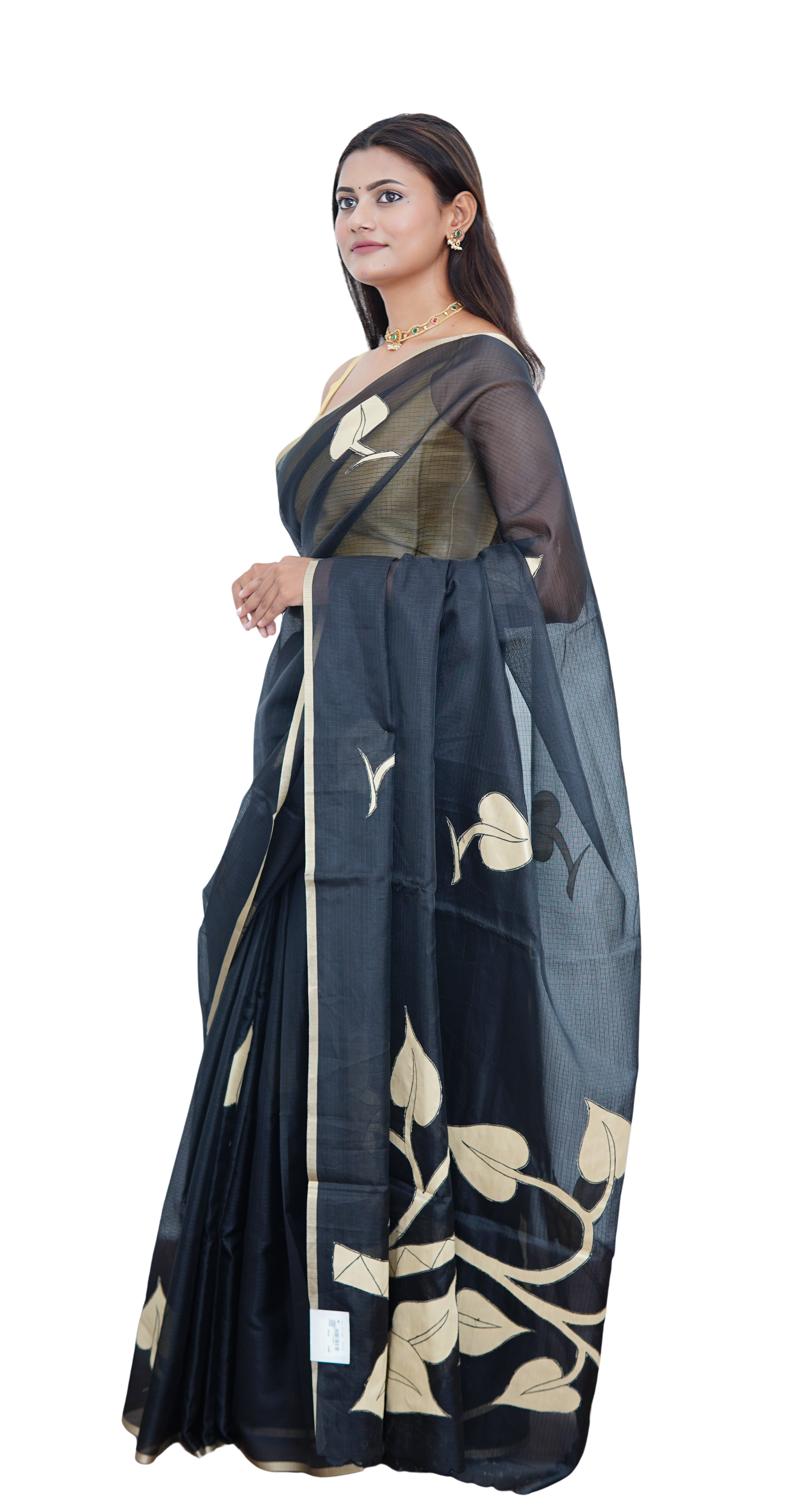 Banarasi fancy Kota butti Saree - Black